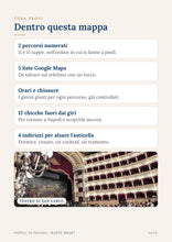 Carica l'immagine nel visualizzatore di Gallery, Dentro la Mappa Smart di Napoli: 2 percorsi numerati, 5 liste Google Maps, 12 chicche